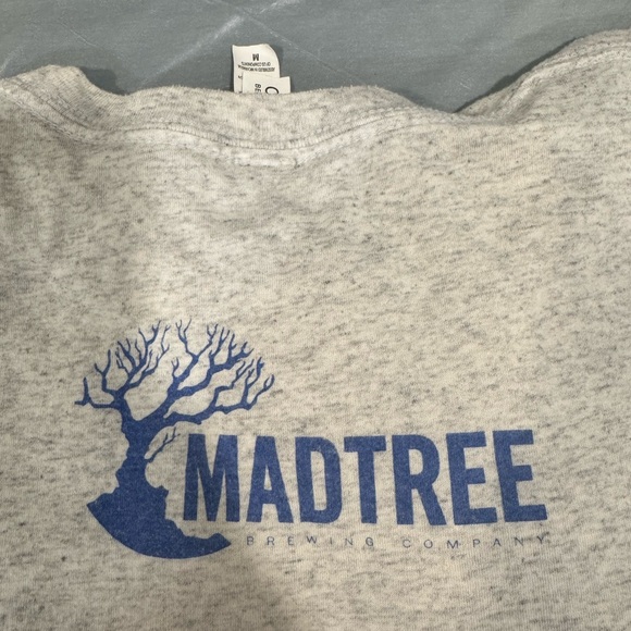Luna Lux MadTree Brewing Company Bella + Canvas Heather Gray Tee Size M - Picture 2 of 4